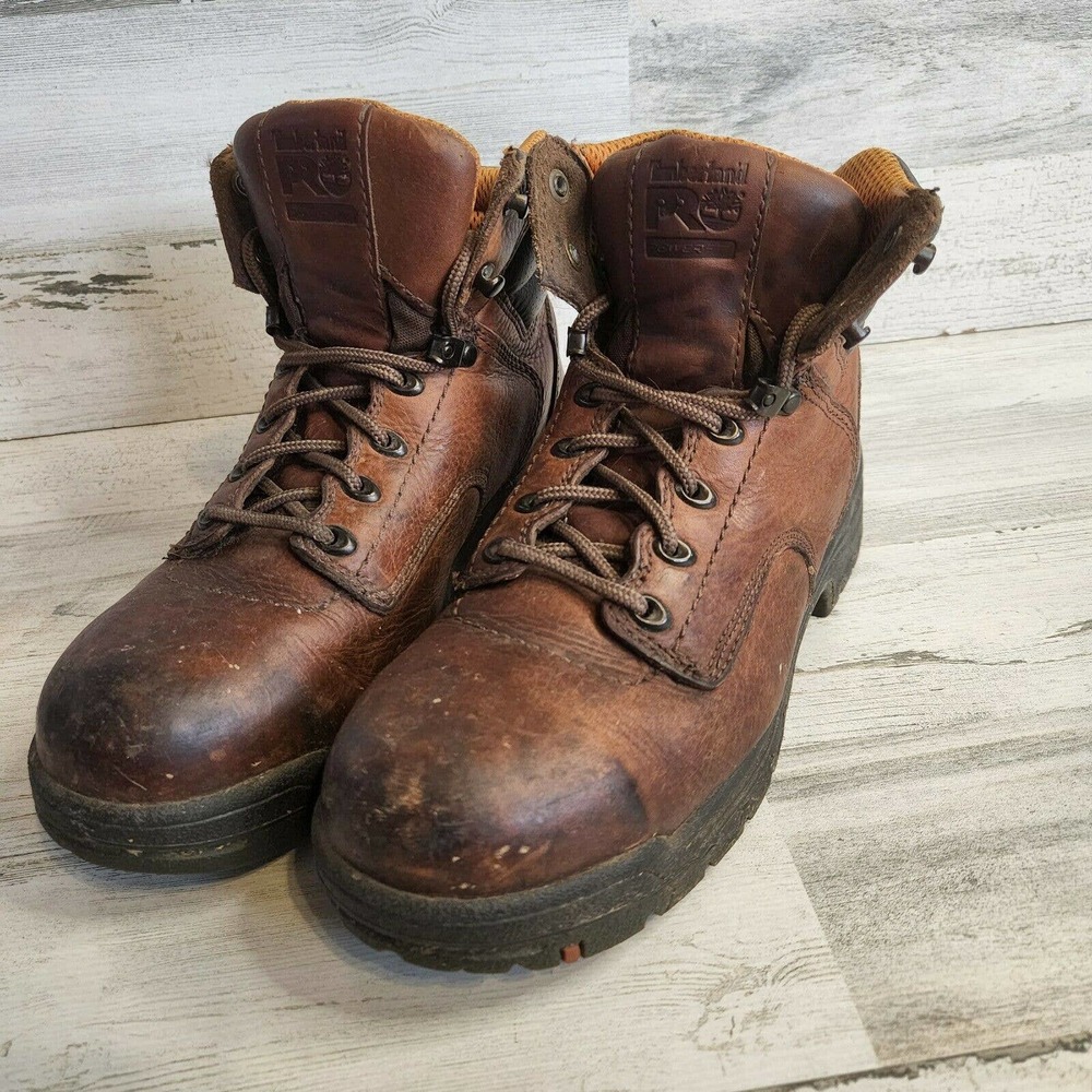 Timberland PRO TITAN Womens Leather Safety Toe Work Boots Size 10M 26388 5628